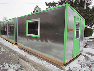 ice huts